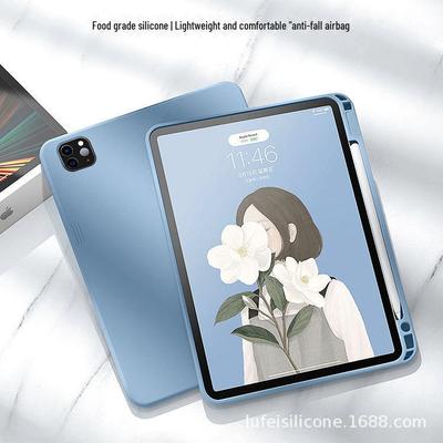 Flüssigsilikon-Schutzhülle für iPad 10 mit Stifthalterung, weiche Hülle für Air 4/5 & 10,9 Zoll, 12,9 Zoll Modell