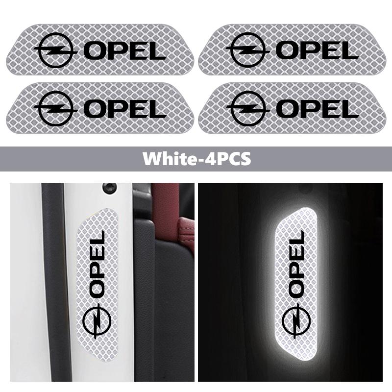 For Opel Car Door Sticker Safety Warning Reflector Tape Decal Auto Accessories ADAM ASTRA J K CORSA E INSIGNIA MOKKA VIVA Meriva