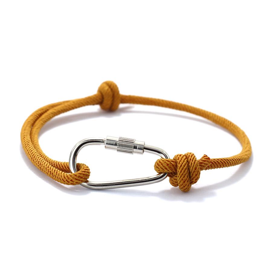 Noter New Stylish Knot Bracelet for Men Handmade Sliding Adjustable 3mm Thin String Braslet Outdoor Mountaineering Braclet Joias