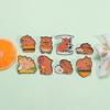 2-9pcs/set Cute Capybara Enamel Pins Creative Cartoon Animal Brooch Lapel Badge Funny Jewelry Accessories Gifts For Kids Friends
