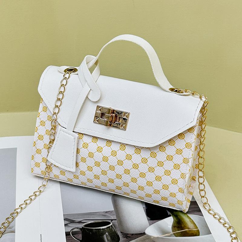 JYL TS Women's Sling Bags  Mini Bag 035 Hand Hold PU Patchwork Chain Printed Bag