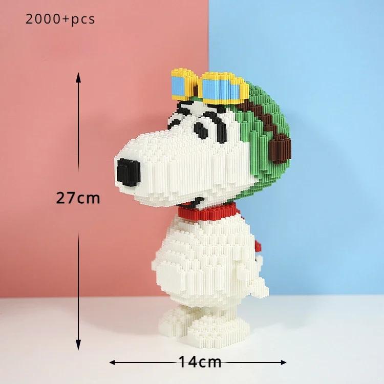 

Cartoon Doll Snoopy Building Blocks Children s Assembly Toys Small Particle Bricks DIY Model Desktop Decoration Kids Gift