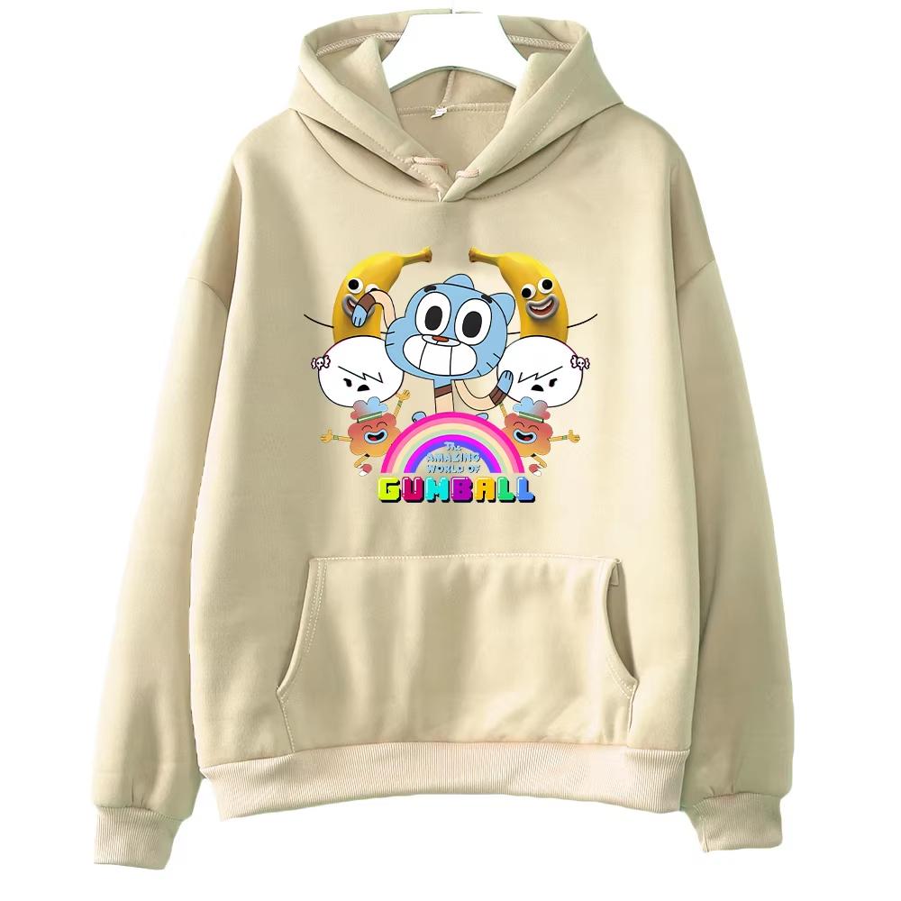 2026 The Amazing World of Gumball Graphic Printi Sweatshirt Y2K Men Women Gothic Cotton Sweatshirt Trendy Streetwear for Daily Looks