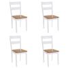 Day and Night - Day and Night Dining Chairs 4 Units Solid White Rubber Wood