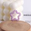 30x29mm Macaron Color Solid Hollow Cartoon Star Charms With Hanging Hole Acrylic DIY Earrings Ornaments Jewelry Accessories
