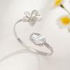 Accessories Personality Fashion Asymmetrical Metal Jewelry Baroque Special-shaped Imitation Pearl Flower Arm Bracelet Women