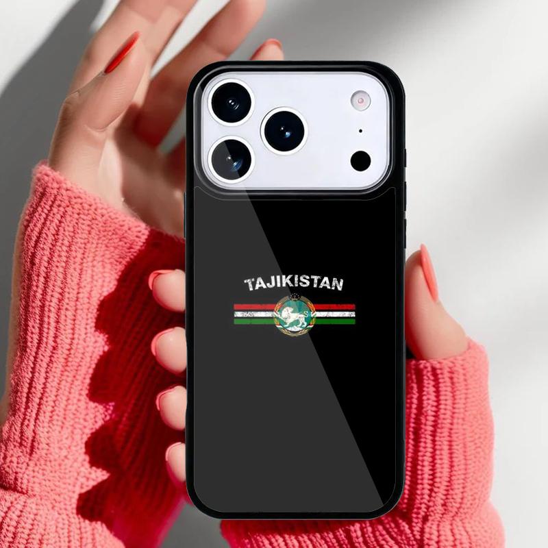Tajikistan Flag Soft Phone Case for iPhone 17 Air 16e 15 14 13 Pro Max Back Cover for 12 11 Pro Coque