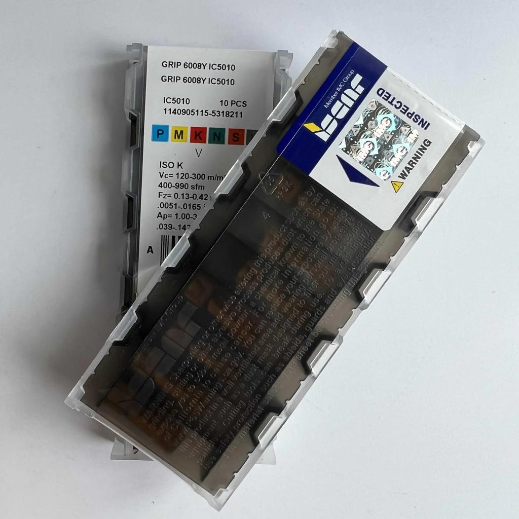 ISCAR / GRIP6008Y IC5010  /Industrial Indexable Carbide Inserts 10 PCS