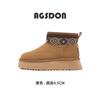Augustine Platform Snow Boots Women's 2025 New Winter Velvet Thickened Fashion Ethnic Style Bread Cotton Shoes