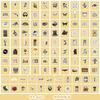 50/100 Retro Style Graffiti Stickers Mobile Suitcase Decoration Waterproof Stickers DIY Hand Account Stickers