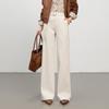 Retro Wide-Leg Women's Jeans with Belt - Floor-Length, Simple, Versatile Korean Style