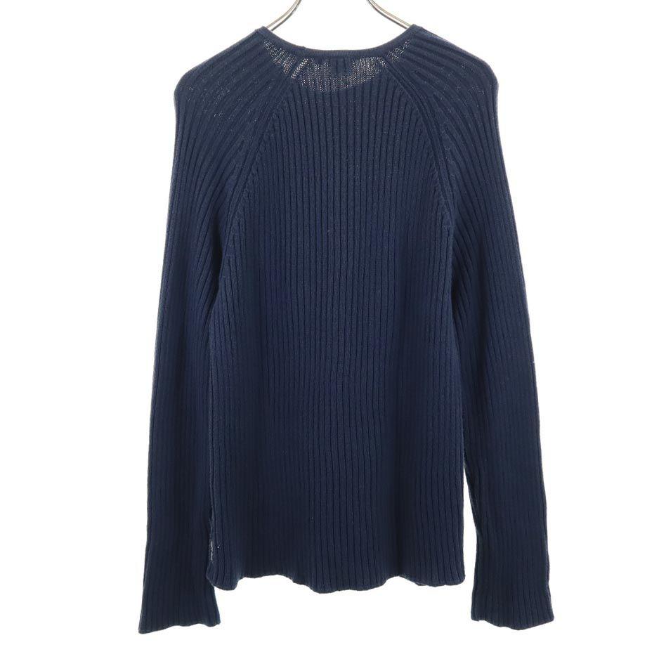 Armani Exchange 90s Old Long Sleeve Sweater L Navy System Knit Women Used