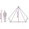 Tipi Family Tent for 6 Persons Blue Waterproof