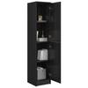 Highboard In Black Oak Look 35 X 39 X 168 Cm