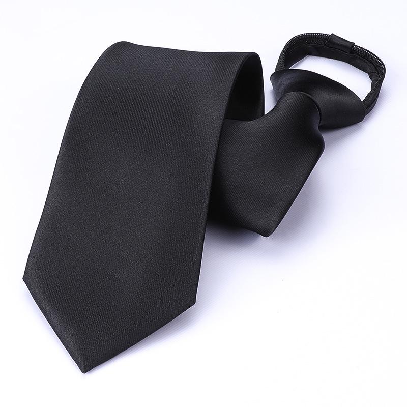Men's Korean Style Zipper Striped No-Tie Professional Wedding Tie