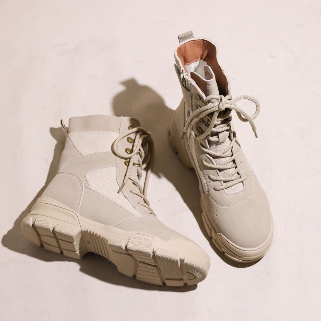 

Женские походные ботинки Мартин для улицы, лето 2025, новые, пустынные, в западном стиле, для путешествий по Сычуани, альпинистские, на толстой подошве, рабочие, короткие ботинки 40