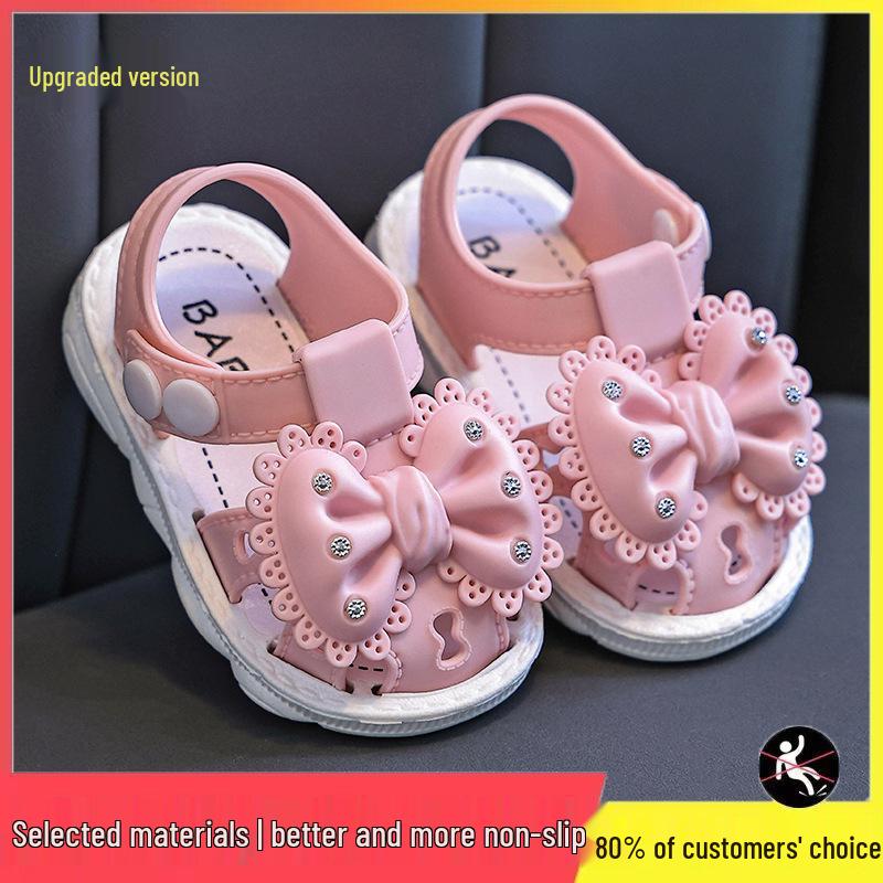 Protiskluzové Měkké Spodní Dětské Sandály s Kresleným Vzorem pro Dívky