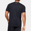 Under Armour Solid Color Round Neck Slim Fit Straight T-Shirt Men Tops Black 1351450-001