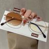 New Luxury Pochromic Myopia Glasses Men Women Fashion Oval Frame Myopia Glasses Blue Light Blocking Glasses 0 To -4.0