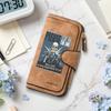 Skull Print Wallet Fashion Casual Multi Card Slot Portable Purse