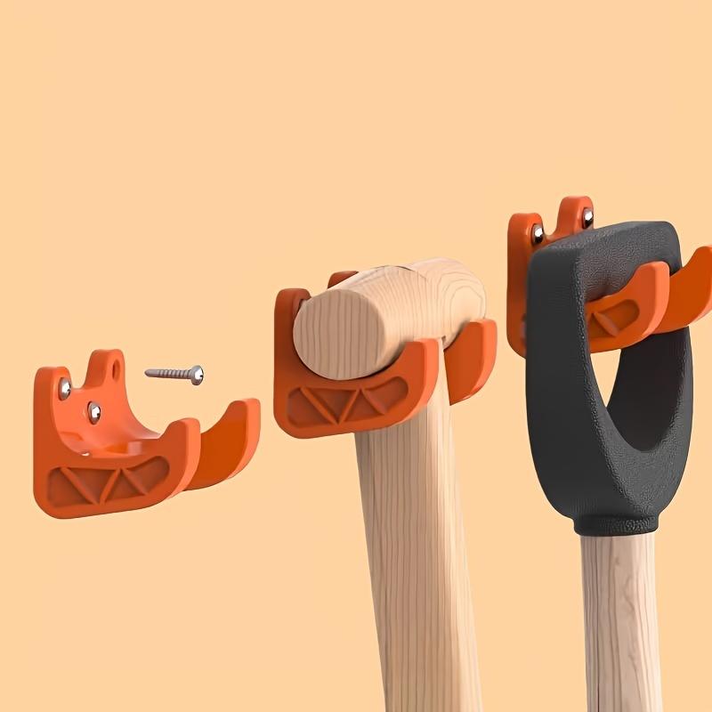 2/4PCS Heavy-Duty Utility Tool Hangers Wall Mounted Storage Racks Garden Weeding Tool Organizer for Workshop Garage Kitchen