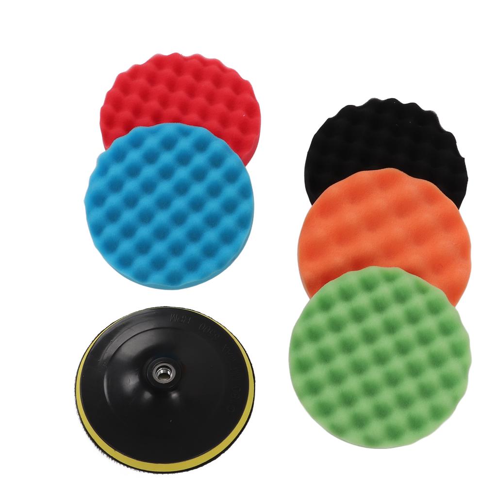 7in Polishing Sponge Kit Large Size for Cars Trucks Wheels Spokes Washing Cleaning Dust Removal