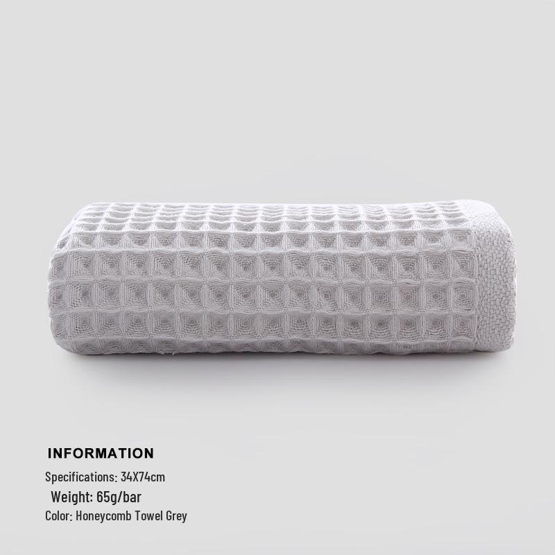 Honeycomb Waffle Pure Cotton Absorbent Face Washcloth Towel