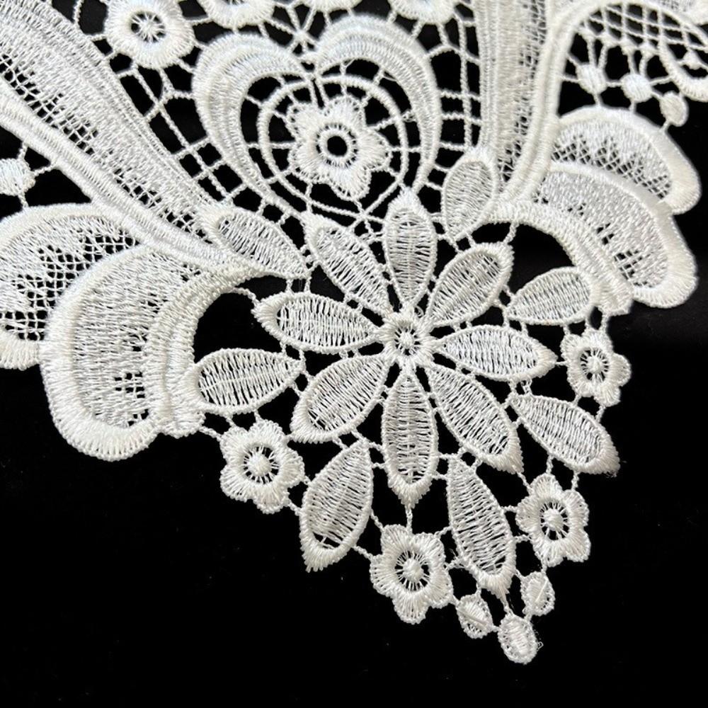 DIY Lace Neckline Sweet Embroidery Flower Collar Apparel Accessories Lace Trim  Women's Fashion