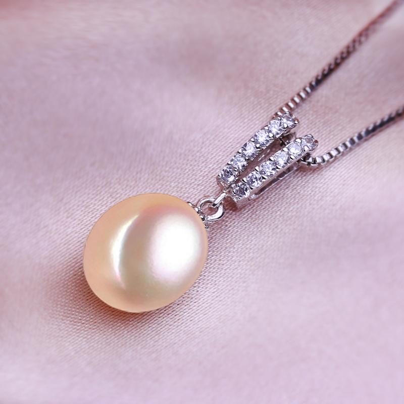 seniko Freshwater Pearl Necklace CZ Cubic Zirconia Fashion Drop Pearl Necklaces For Women