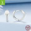 Shining Star Ear Buckle Women, Simple Personality S925 Sterling Silver Versatile Earrings Earrings