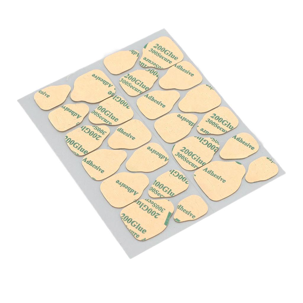 50 Sheets Nail Adhesive Tabs Double Side Nail Glue Sticker Resin Water Reistant Nail Glue Sticker for Home Nail Salon