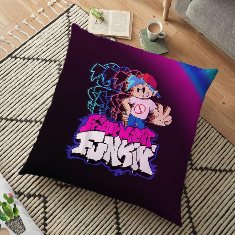 Friday Night Funkin Cushion Pillow Case Whitty Boyfriend Pillow Cover Lemon Demon Monster Living Room Decorative Pillow Kids Gift 45cm