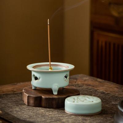 Retro Sandalwood Agarwood Stove Ceramics Aromatherapy Holder Room Decor Incense Burner  Bedroom
