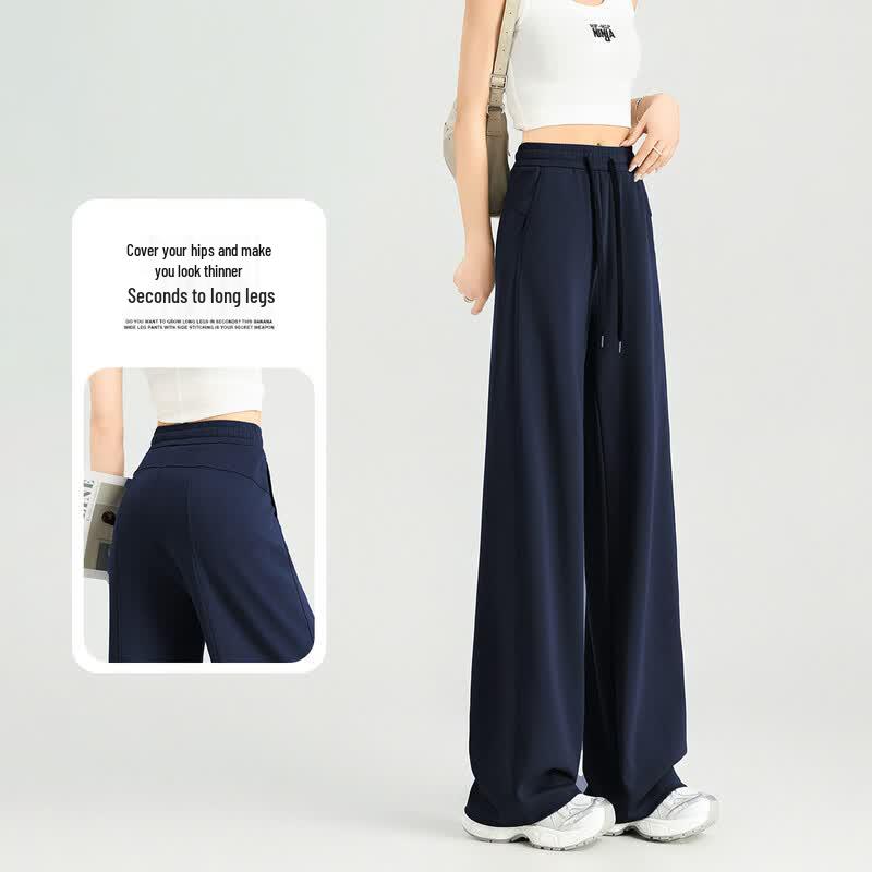 Hstyle Lyocell Straight-Leg Casual Pants XL