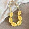Colorful Summer Acrylic Bead Necklace – Simple, Fashionable, High-End Clavicle Jewelry