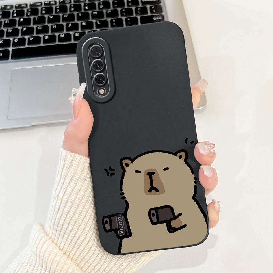 For Xiaomi Mi A3 Case MiA3 Shockproof Cover Cute Cartoon Panda Rabbit Soft Silicone Matte TPU Phone Case For Xiaomi Mi CC9e Capa