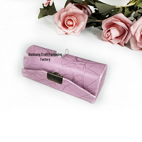 Leather Lipstick Case with Mirror - Portable Gift Storage Box