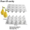 3D Pear French Mousse Cake Silicone Mold for DIY Desserts