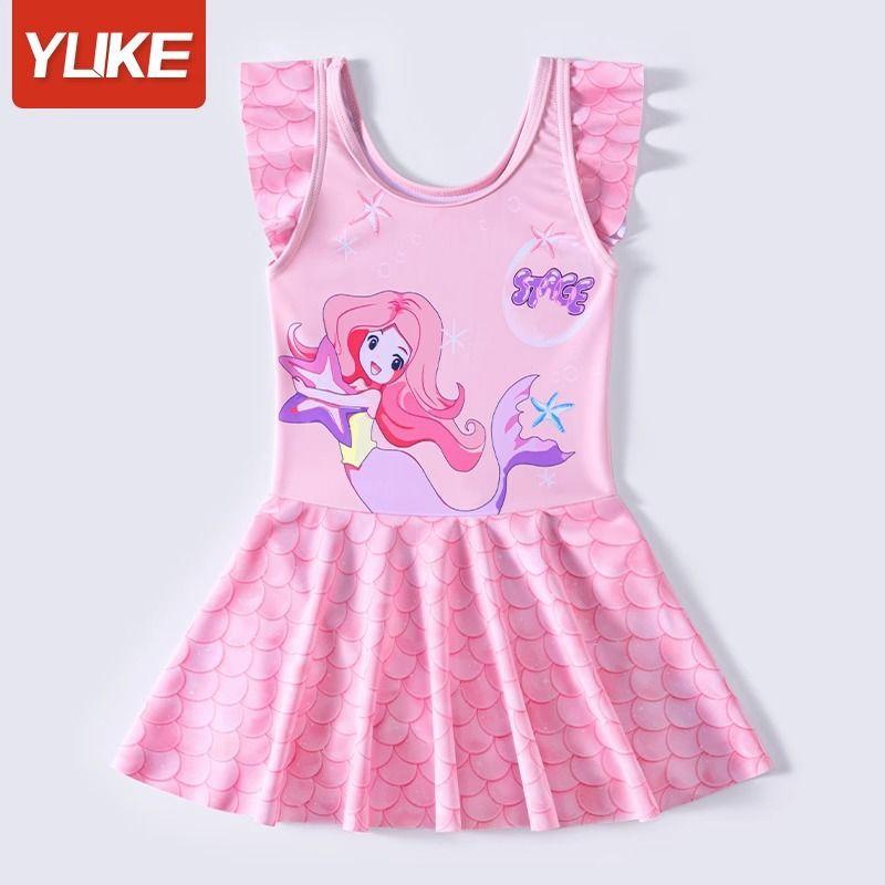 Kinder Badeanzug Ins Neues Mädchen Baby Einteiler Prinzessin Rock Badeanzug Mädchen Schnelltrocknend Sonnenschutz Badeanzug
