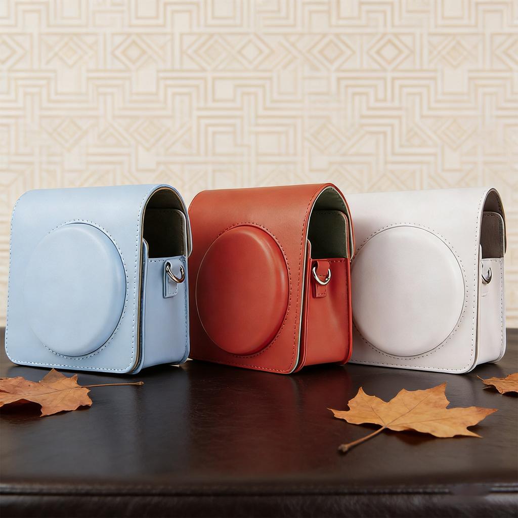 Protective Camera Case Bag for Fujifilm Instax SQ1 Protective Camera Case Bag Large Capacity Dedicated Leather Protective Case