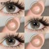 Eyeshare 1 Pair Colored Contact Lenses Brown Eye Contacts Gray Pupils Doll Eye Lenses Makeup Cosmetics Year Use