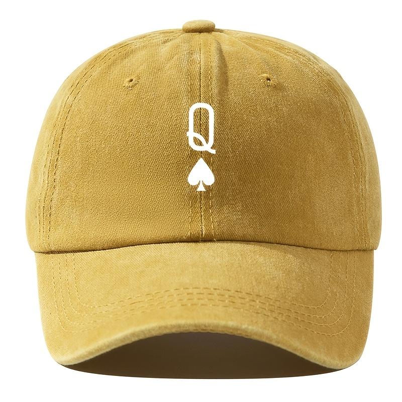 

Retro Washed Baseball Cap Dad Truck Cap Outdoor Adjustable Fishing Hat Soft Top Versatile Duck Cap жовтий
