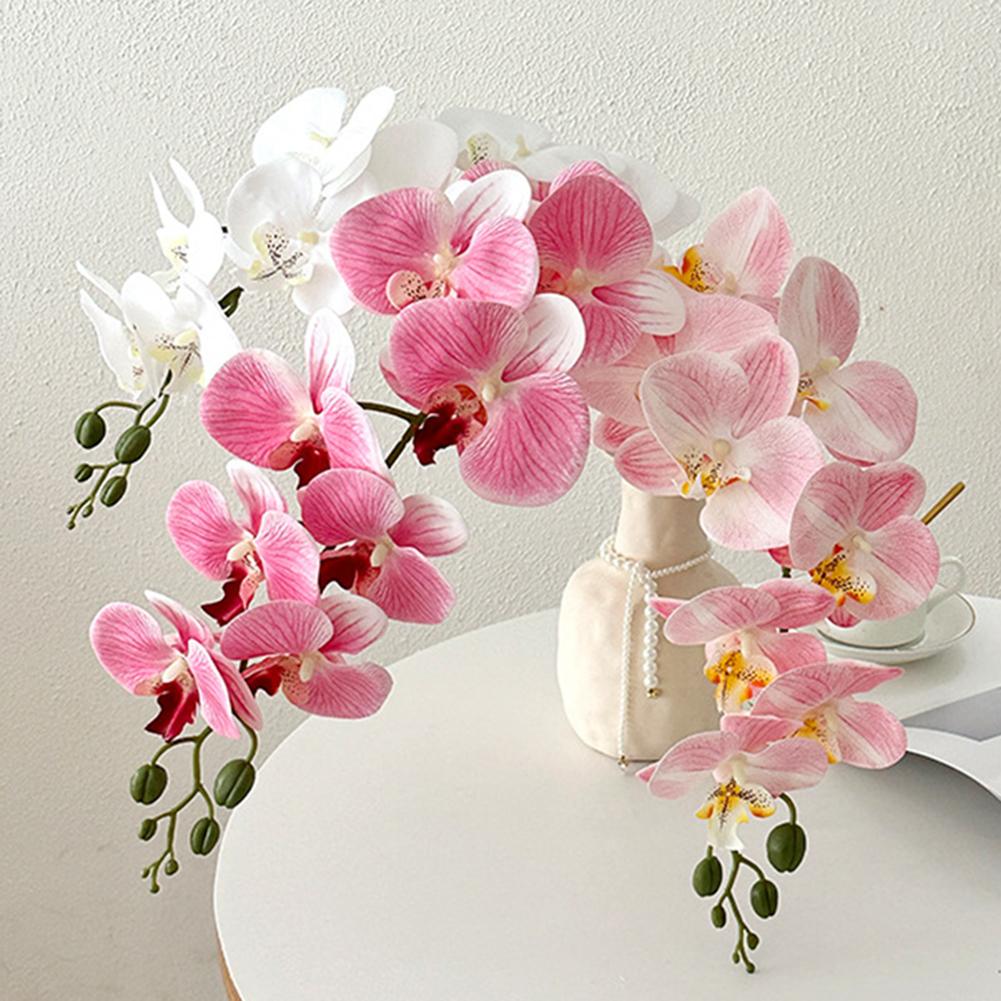 Customizable Floral Decor Fake Flower Decoration Phalaenopsis Artificial Flower