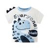 Children's Clothing Cartoon Three-Dimensional Dinosaur Boys' Half-Sleeve Top