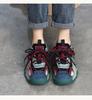 Women's Retro Genuine Leather Dad Sneakers - Autumn 2025