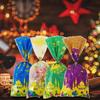 100pcs Eid Mubarak Gift Bags with Rope Moon Stars  Biscuits Packaging Holder