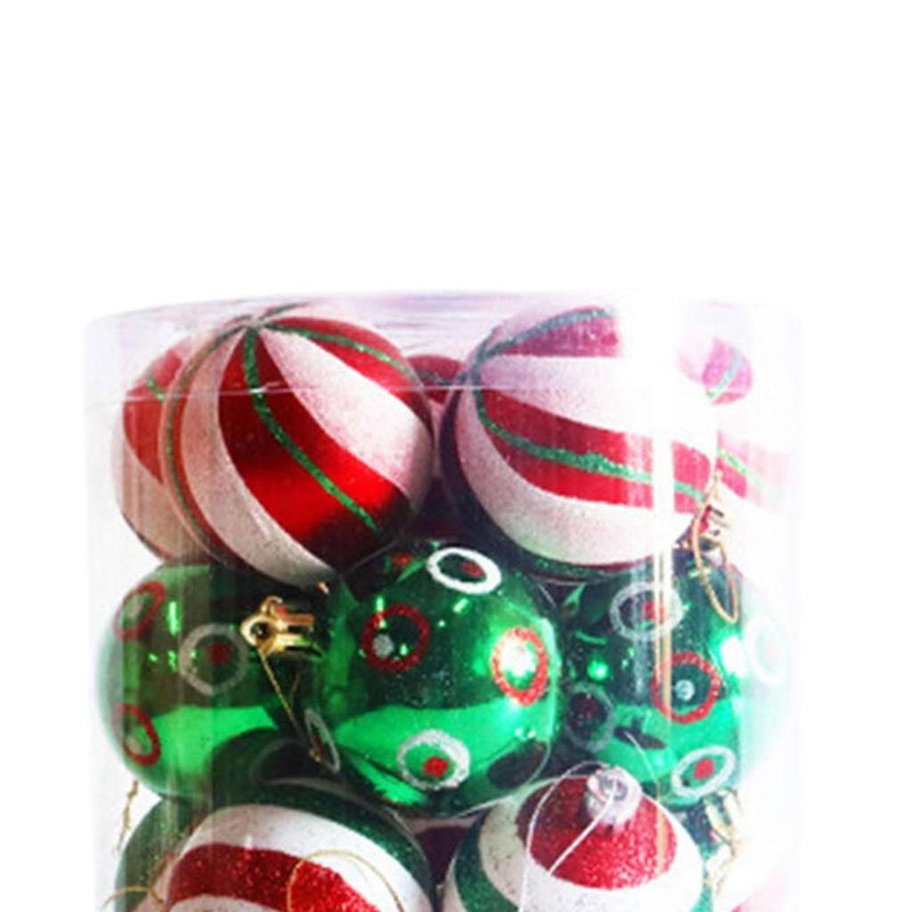 30x Christmas Ball Ornament Pendants Photo Props Charm Drops Holiday Hanging