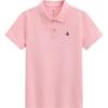 Girls' Bear Embroidery Short-Sleeve Polo Shirt