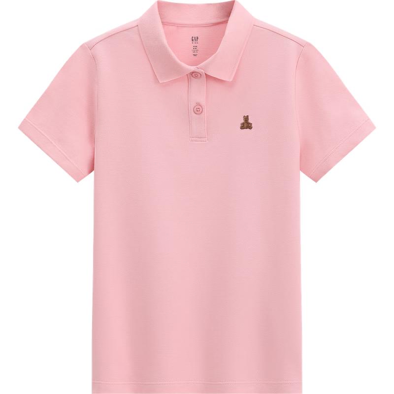 Gap Girls' Bear Embroidery Short-Sleeve Polo Shirt