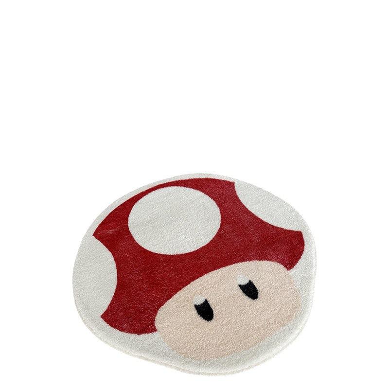 Cartoon Mushroom Head Household Absorbent Non-slip Thick Imitation Cashmere Carpet Wear-resistant Dirt Warm Bedroom Bed Blanket